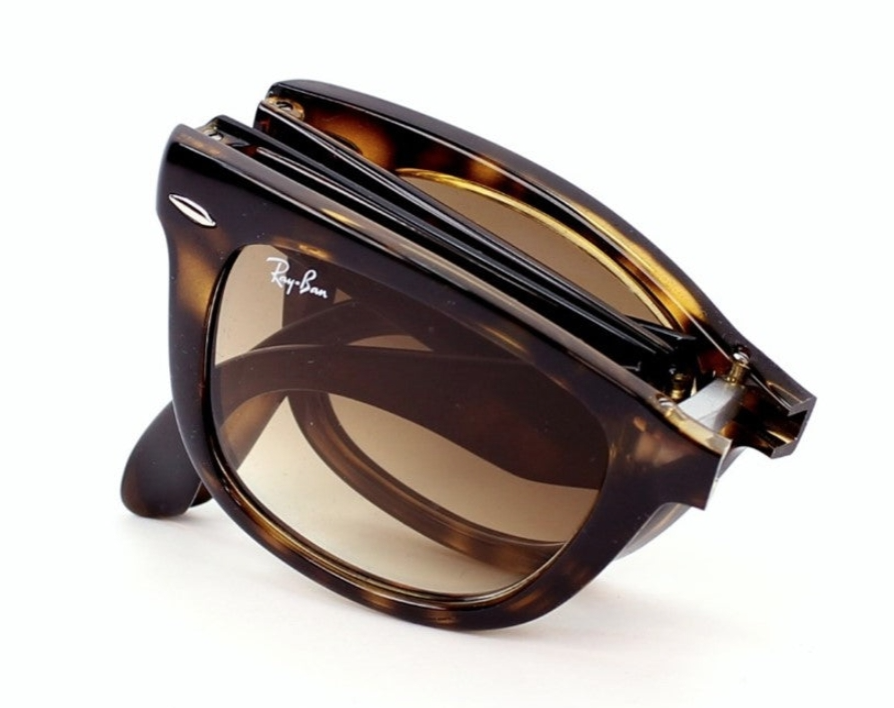 Ray-Ban Wayfarer Folding Classic Brown Classic B-15 Unisex Sunglasses
