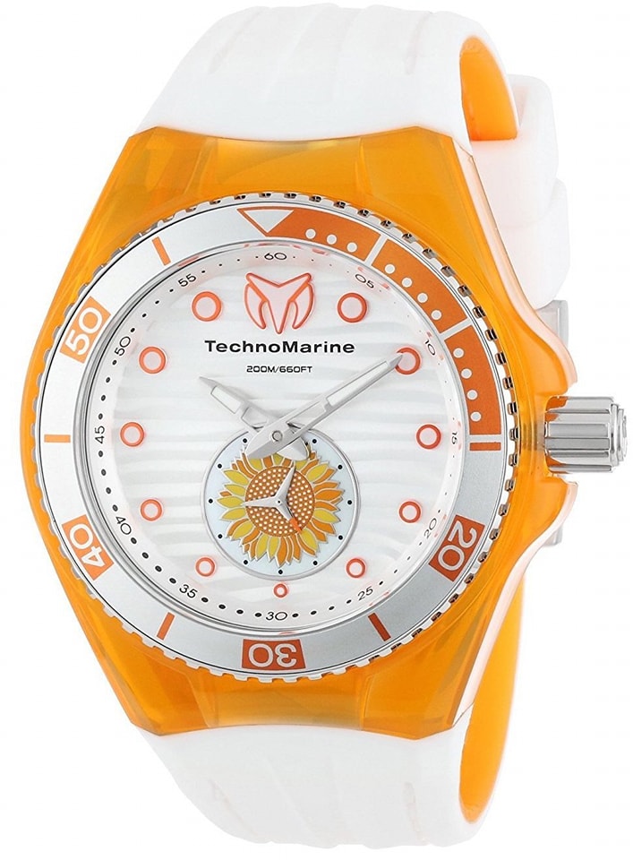 TECHNOMARINE Cruise Beach White Waves Dial White Rubber