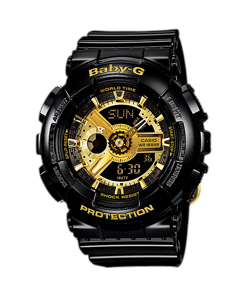 CASIO Baby G Black Ladies Watch 46.3 mm x 43.4 mm