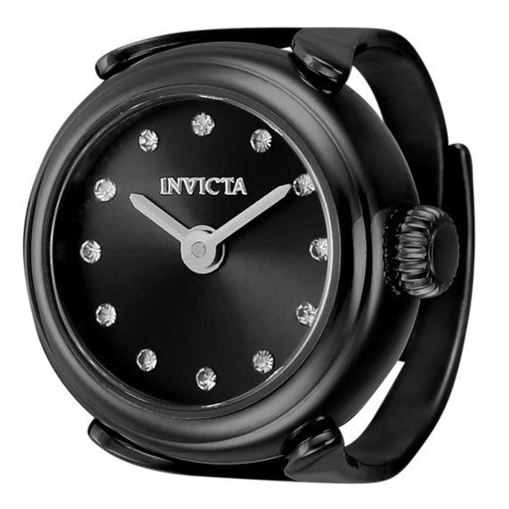 Invicta Angel Lumalink Women\'s Ring Watch - 17.5mm, Black Invicta Angel Lumalink Women main image 3