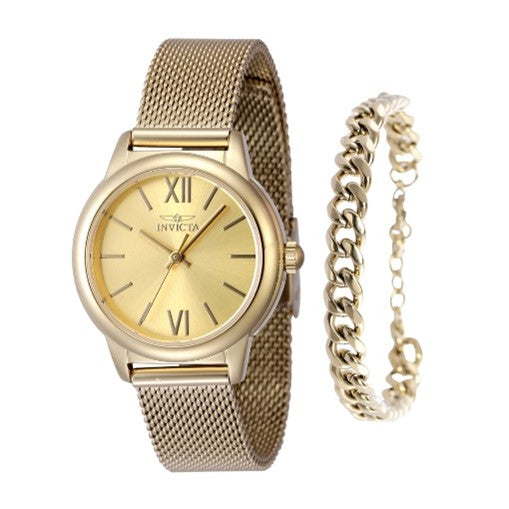 Invicta Angel Women's Watch - 30mm, Gold With Bracelet Set