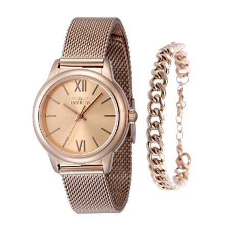 Invicta Angel Women's Watch - 30mm, Rose Gold With Bracelet Set