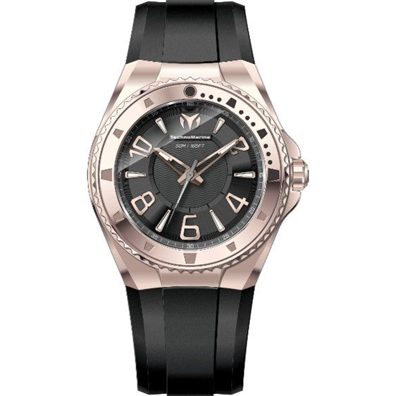 TechnoMarine Lusso Mare Unisex Watch - 44mm, Black