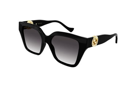Gucci Grey Gradient Square Ladies Sunglasses