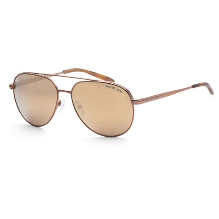 Michael Kors Ladies Brown Aviator Sunglasses