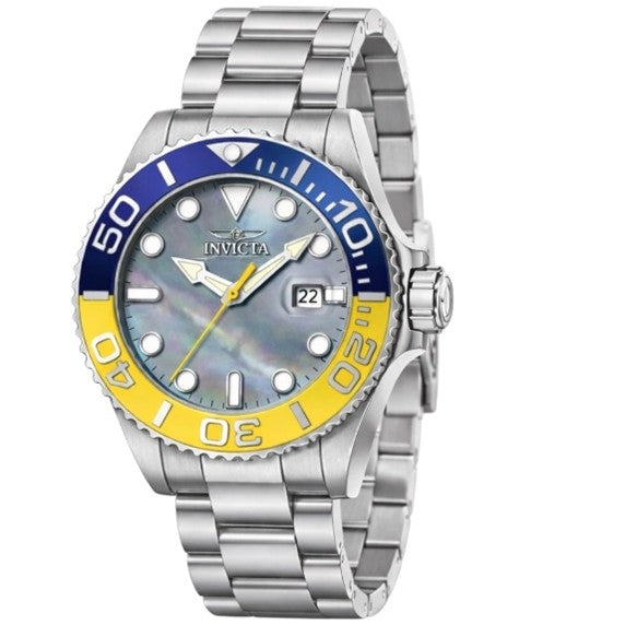 INVICTA MEN'S WATCH W/ MOTHER OF PEARL DIAL - 52MM, STEEL