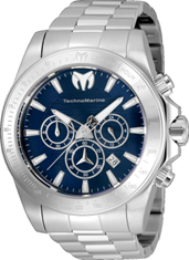 TechnoMarine Manta Quartz Blue Men's Watch- 47mm, Steel