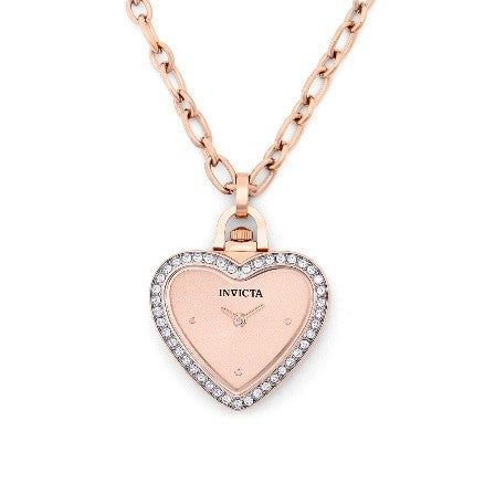 Invicta Mini Angel Women's Necklace Watch - 27.5mm, Rose Gold