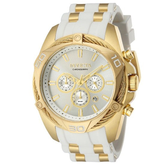 Invicta Bolt Men's Watch - 50mm, Gold, White