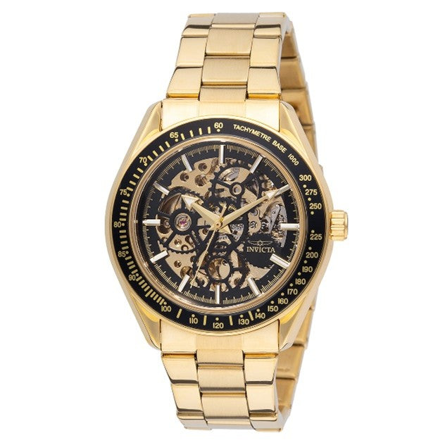 Invicta Objet D Art Automatic Men's Watch w/ Skeleton Dial - 43mm, Gold