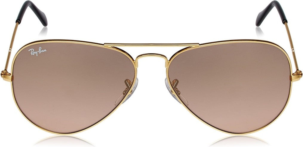 Ray-Ban Aviator Gradient Silver/Pink Mirror Unisex Sunglasses