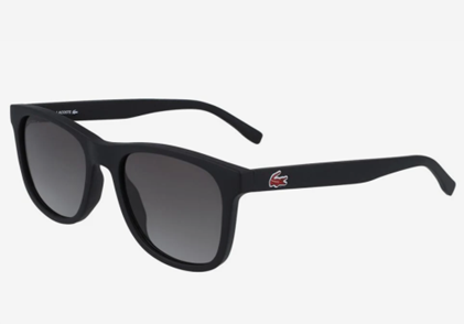 Lacoste Black Gradient Square Unisex Sunglasses 53mm