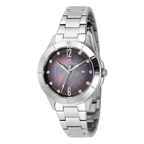 TechnoMarine Luna Tides Women's Watch w/ Mother of Pearl Dial - 33mm, Steel