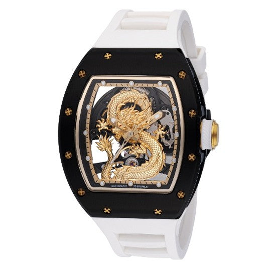 Invicta S1 Rally Dragon Automatic Men's Watch w/ Skeleton Dial - 41mm, White