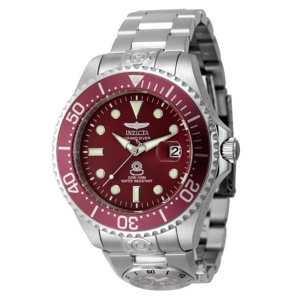Invicta Dual Time Grand Diver Automatic Men's Watch - 47mm, Steel