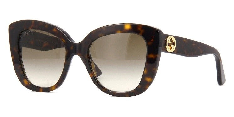 Gucci Light Brown Butterfly Ladies Sunglasses