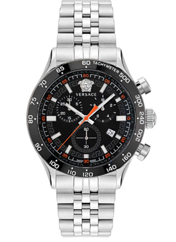 Versace Hellenyium Chrono Quartz Black Men's Watch