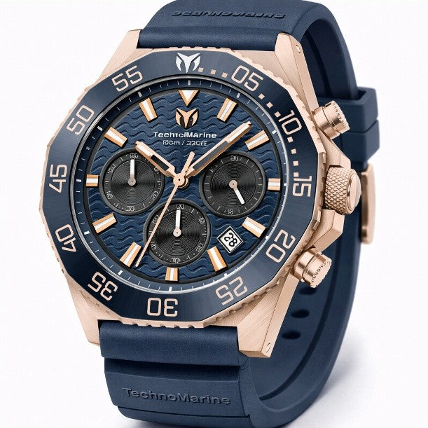TechnoMarine Mare Vivo Men's Watch - 44mm, Navy Blue