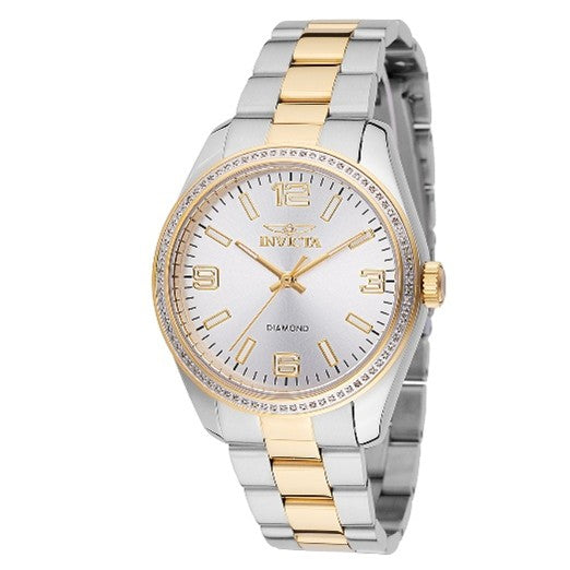 Invicta Elite Diamond 0.28 Carat Diamond Women's Watch - 36mm, Gold, Steel