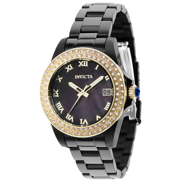 Invicta Angel Women's Watch w/ Mother of Pearl Dial - 34mm, Black