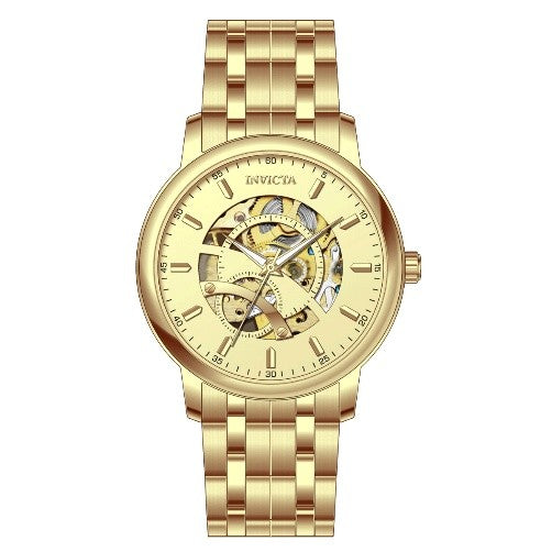 Invicta Objet D Art Automatic Men's Watch w/ Skeleton Dial - 42.5mm, Gold