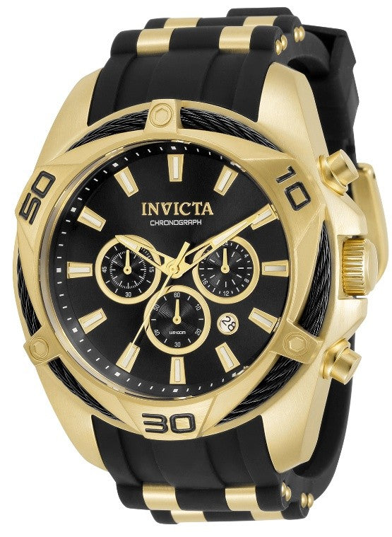 Invicta Bolt Men's Watch - 50mm, Gold, Black