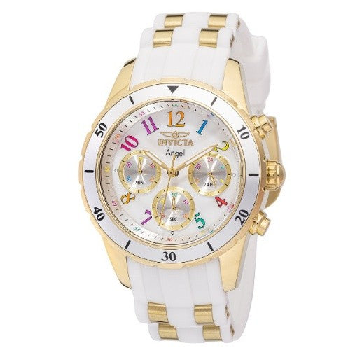 Invicta Angel Women's Watch - 40mm, White, Gold