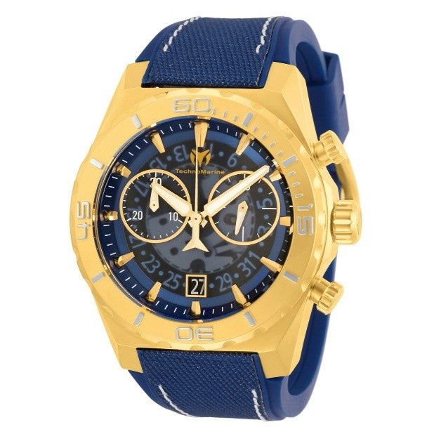 TechnoMarine Reef Shark Swiss Ronda Z50 Caliber Men's Watch - 48mm, Blue