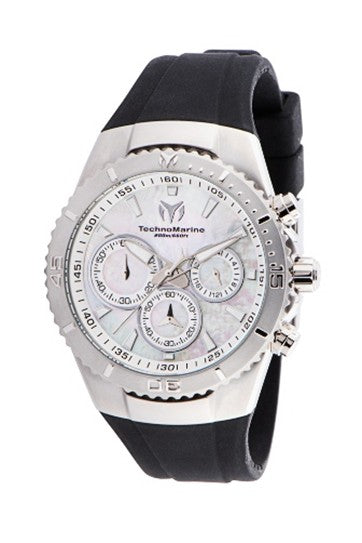 TechnoMarine Manta Sea Women's Watch w/ Mother of Pearl Dial - 40mm, Black