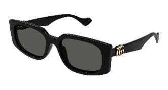 Gucci Grey Rectangular Ladies Sunglasses