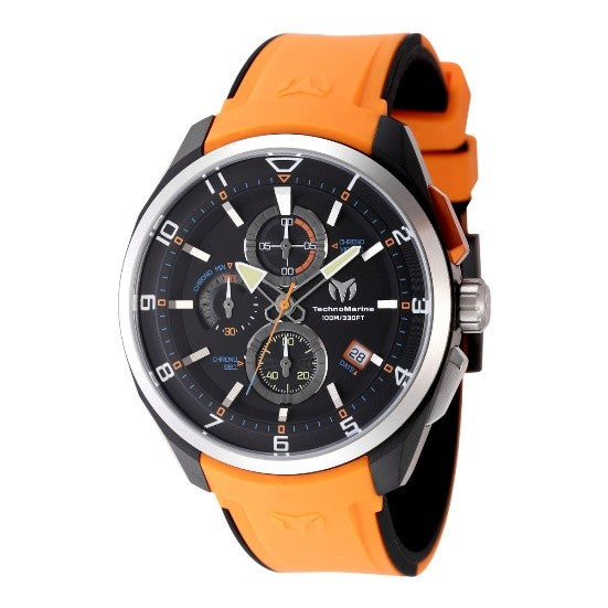 TechnoMarine Ocean Quantum Men's Watch - 44mm, Orange, Black