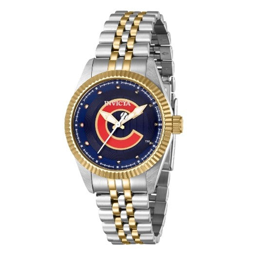 Invicta MLB Chicago Cubs Unisex Watch - 36mm. Steel. Gold