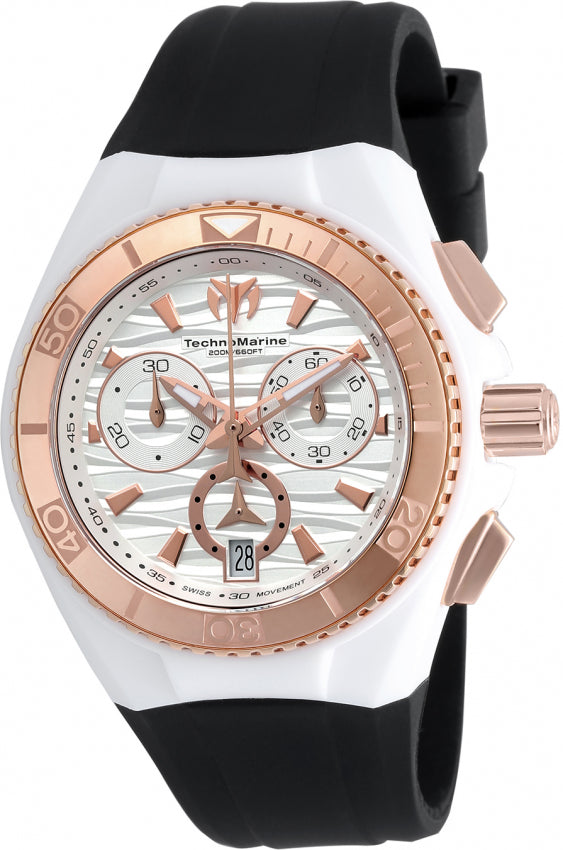 TECHNOMARINE Chronograph White Silicone Unisex