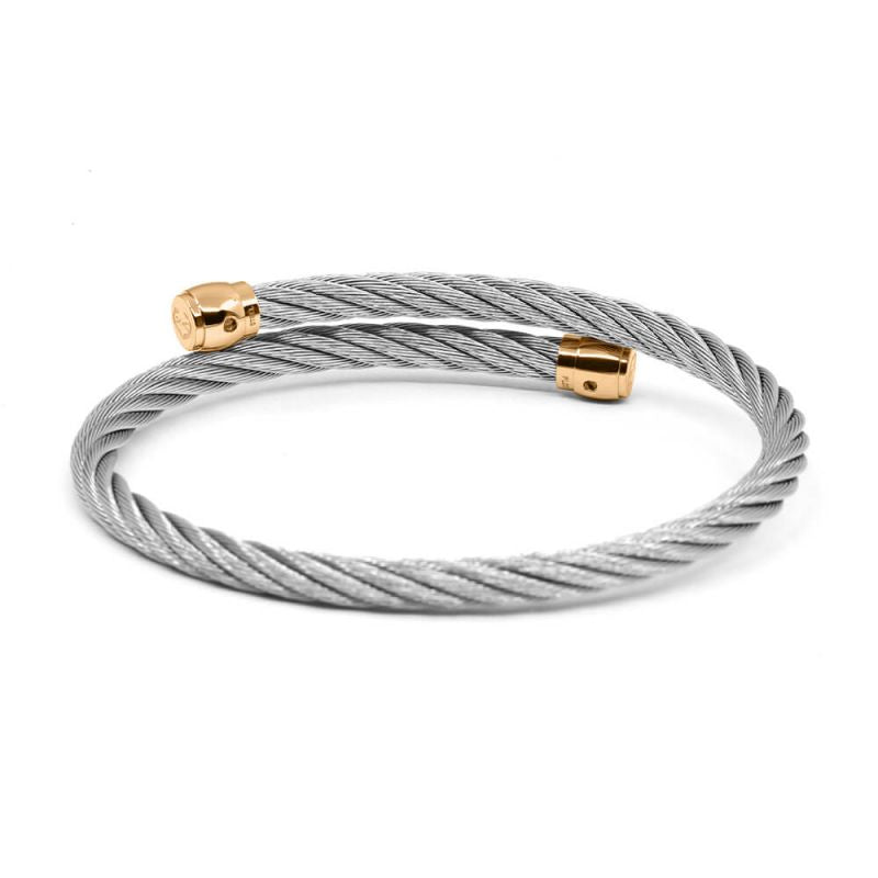 CHARRIOL Stainless Steel Rose Gold Bangle, Size L