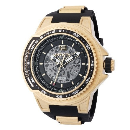 Invicta Aviator Automatic Men's Watch - 53.5mm, Black, Gold