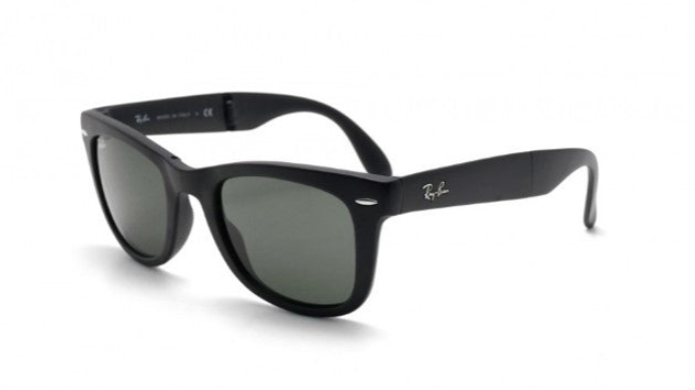 Ray-Ban Wayfarer Folding Classic Matte Green Classic G-15 Unisex Sunglasses