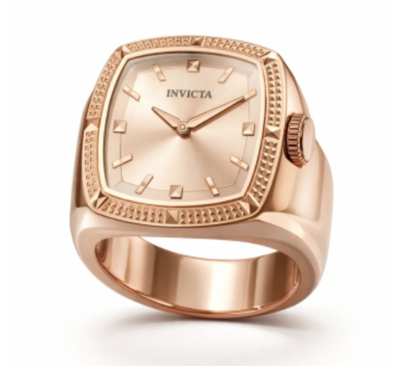 Invicta Mini Angel Women's Ring Watch - 24mm, Rose Gold