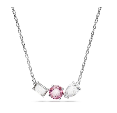 Swarovski Women's Mesmera Pink Crystal Necklace
