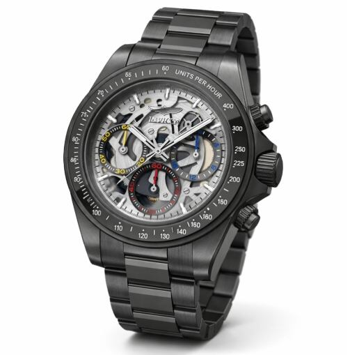 Invicta Speedway Exoprix Men's Watch w/ Skeleton Dial - 40mm, Black
