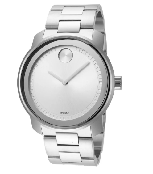 Movado Bold Quartz Silver Dial Men's Watch