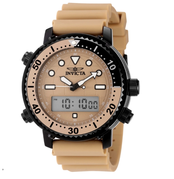 Invicta Pro Diver Quartz Tan Dial Men's Watch