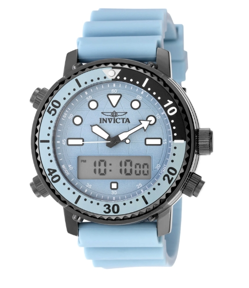 Invicta Pro Diver Quartz Light Blue Dial Men's Watch