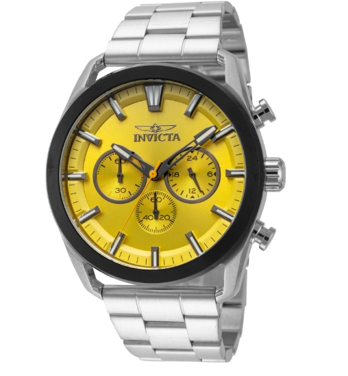 Invicta Speedway Quartz Yellow Dial Men's Watch