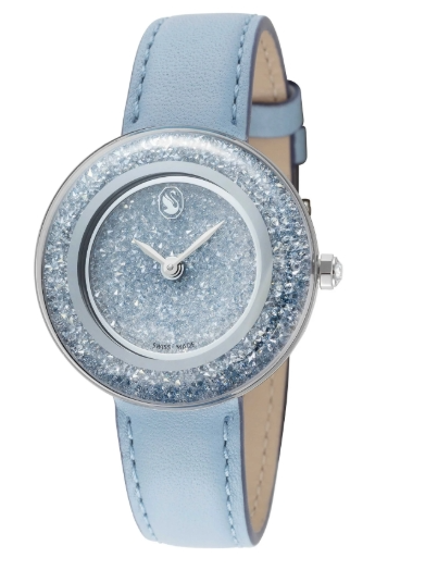 Swarovski Crystaline Quartz Blue Dial Women's Watch