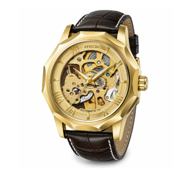 Invicta Objet D Art Epigraph Automatic Men's Watch w/ Skeleton Dial - 42mm, Black