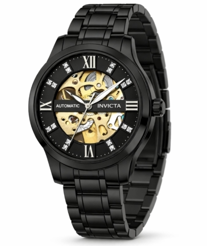 Invicta Objet D Art Automatic Men's Watch w/ Skeleton Dial - 41mm, Black