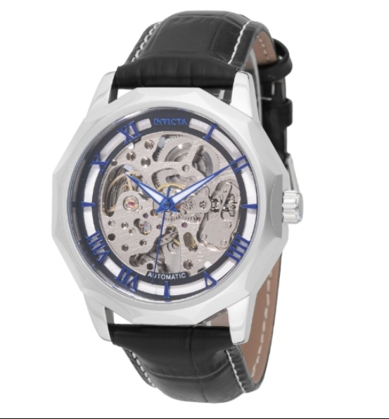 Invicta Objet D Art Epigraph Automatic Men's Watch w/ Skeleton Dial - 42mm, Black
