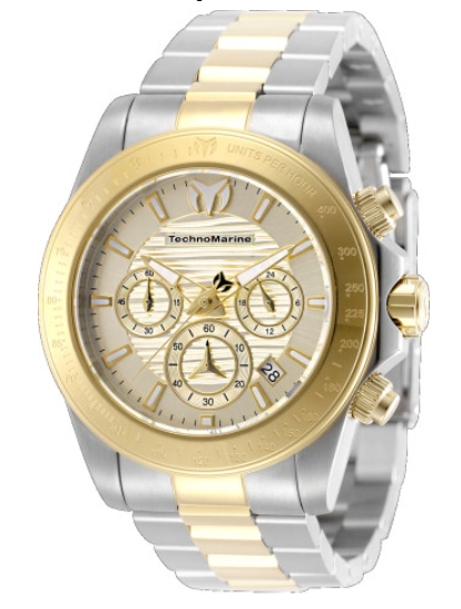TechnoMarine Manta Ray Men's Watch - 42mm, Gold, Steel