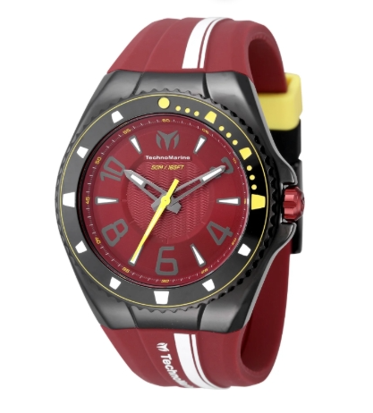 TechnoMarine Racing Legends Men's Watch - 44mm. Dark Red
