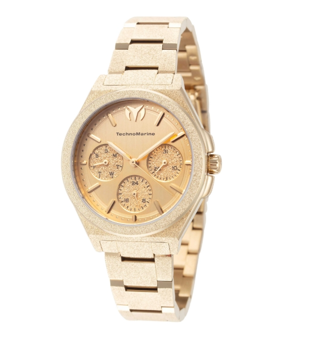 TechnoMarine Ocean Empress 34mm Gold Dial Women's Quartz Watch
